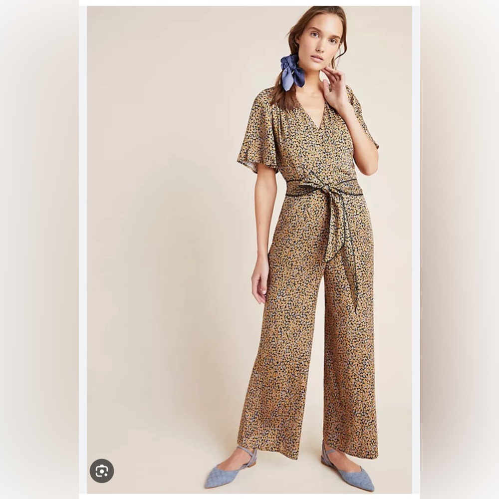 GREYLIN x ANTHROPOLOGIE Galena Wide-Leg Jumpsuit